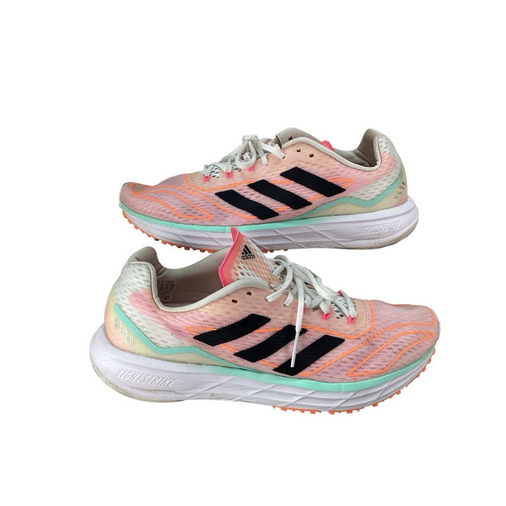 adidas SL20.2 Mens Running Shoes - coral pink /White, Mint green 8.5US , 8UK